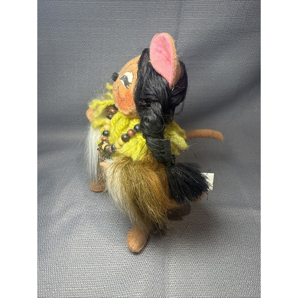 ANNALEE THANKSGIVING Fall Native American Indian GIRL MOUSE DOLL 2004 6in‎ - Picture 2 of 7